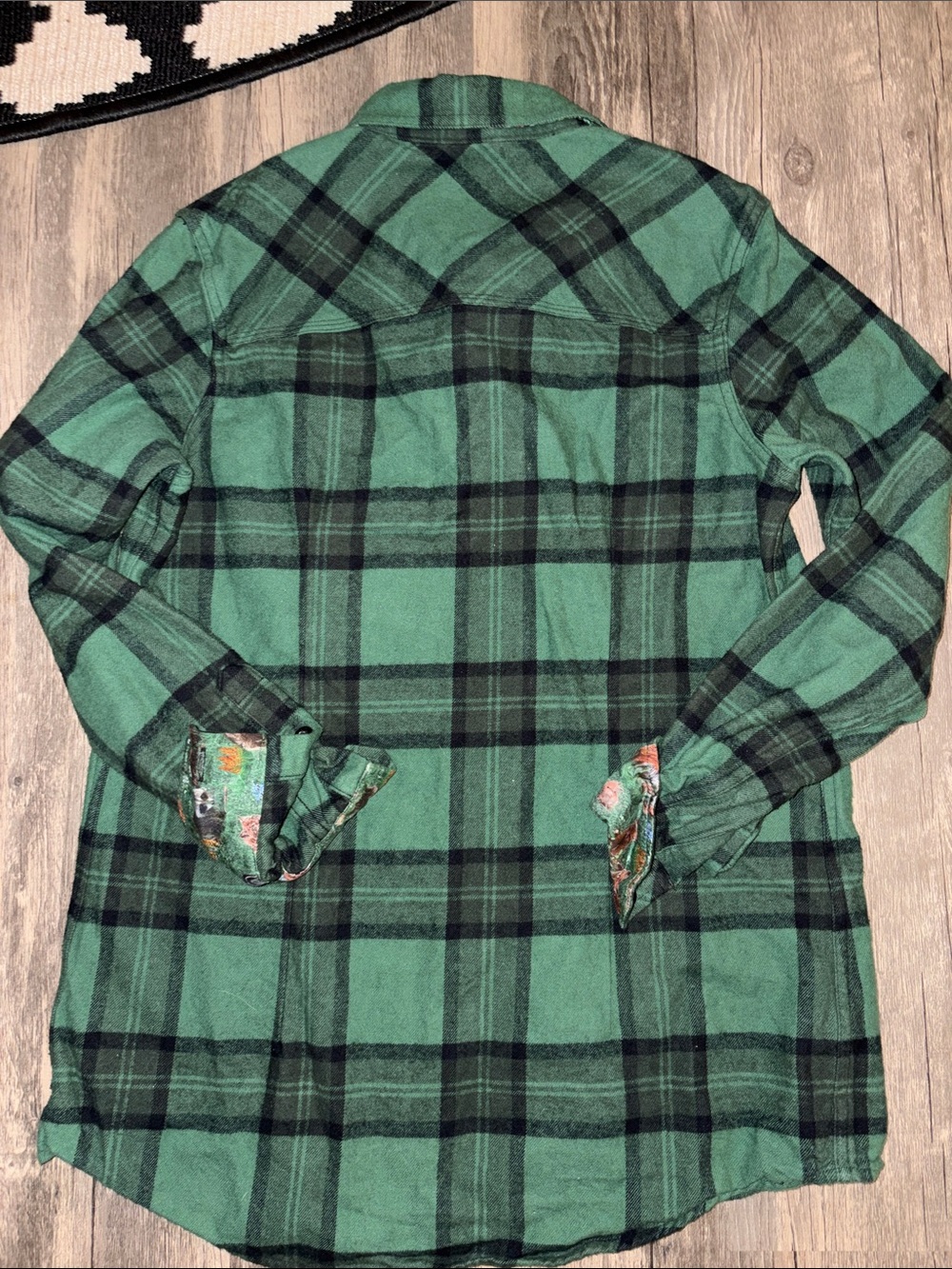 PLADRA Women's Every Day Flannel Shirt- Harbor Black small - Picture 9 of 9